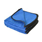 MICROFIBER BLUE TOWEL BLACK TRIM PACK OF 3 16"X16"